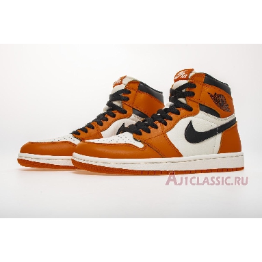 Air Jordan 1 Retro High OG Shattered Backboard Away 555088-113 Sail/Black-Starfish Mens Womens Shoes