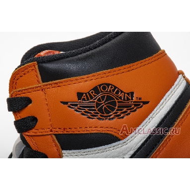 Air Jordan 1 Retro High OG Shattered Backboard Away 555088-113 Sail/Black-Starfish Mens Womens Shoes