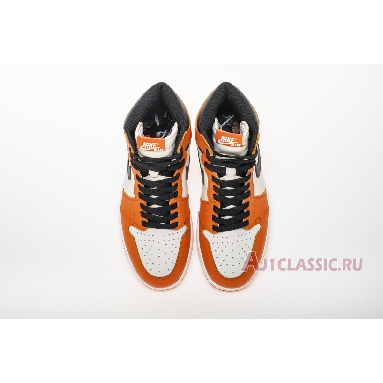 Air Jordan 1 Retro High OG Shattered Backboard Away 555088-113 Sail/Black-Starfish Mens Womens Shoes