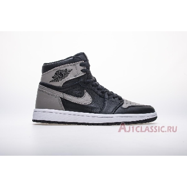 Air Jordan 1 Retro High OG Shadow 2018 555088-013 Black/White-Medium Grey Mens Womens Shoes