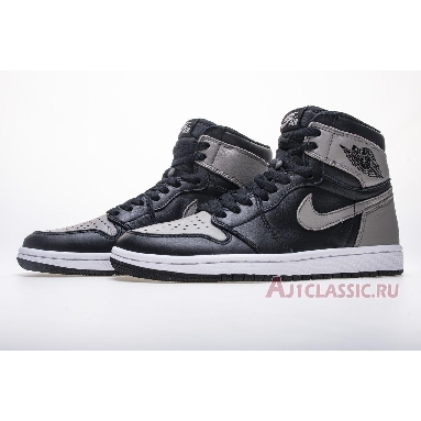 Air Jordan 1 Retro High OG Shadow 2018 555088-013 Black/White-Medium Grey Mens Womens Shoes