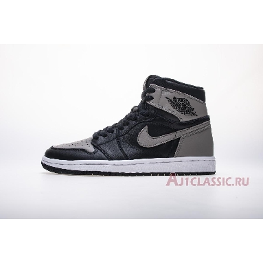 Air Jordan 1 Retro High OG Shadow 2018 555088-013 Black/White-Medium Grey Mens Womens Shoes