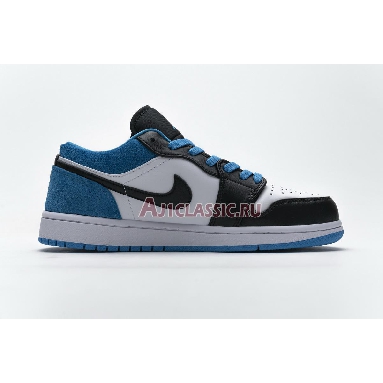 Air Jordan 1 Low Laser Blue CK3022-004 Black/Black-Laser Blue-White Sneakers