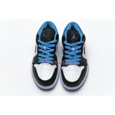 Air Jordan 1 Low Laser Blue CK3022-004 Black/Black-Laser Blue-White Mens Womens Shoes