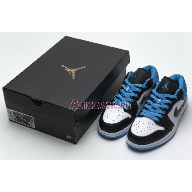 Air Jordan 1 Low Laser Blue CK3022-004 Black/Black-Laser Blue-White Sneakers