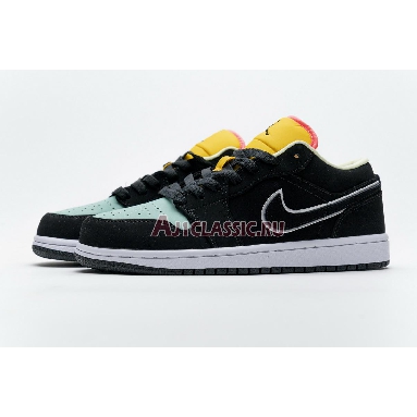 Air Jordan 1 Low SE Aurora Green CK3022-013 Black/Aurora Green/Laser Orange Sneakers