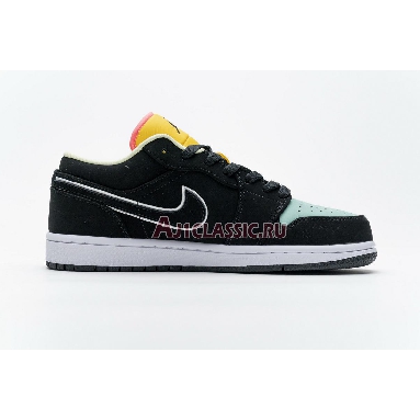 Air Jordan 1 Low SE Aurora Green CK3022-013 Black/Aurora Green/Laser Orange Sneakers