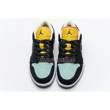 Air Jordan 1 Low SE Aurora Green CK3022-013 Black/Aurora Green/Laser Orange Sneakers