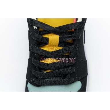 Air Jordan 1 Low SE Aurora Green CK3022-013 Black/Aurora Green/Laser Orange Mens Womens Shoes