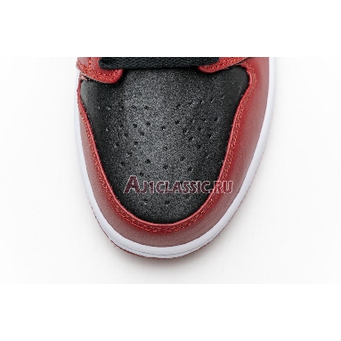 Air Jordan 1 Low Reverse Bred 553558-606 Black/Black/Gym Red Mens Womens Shoes