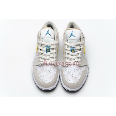 Air Jordan 1 Low Orewood Brown CK3022-107 Light Orewood Brown/Amarillo-White-Laser Blue Sneakers