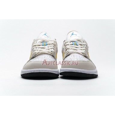 Air Jordan 1 Low Orewood Brown CK3022-107 Light Orewood Brown/Amarillo-White-Laser Blue Sneakers