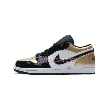 Air Jordan 1 Low Gold Toe CQ9447-700 Metallic Gold/White-Black Sneakers