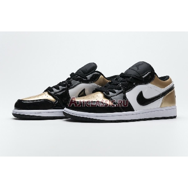 Air Jordan 1 Low Gold Toe CQ9447-700 Metallic Gold/White-Black Sneakers