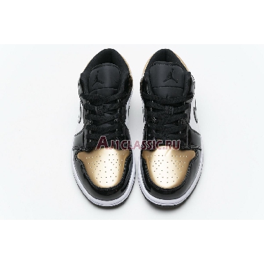 Air Jordan 1 Low Gold Toe CQ9447-700 Metallic Gold/White-Black Sneakers