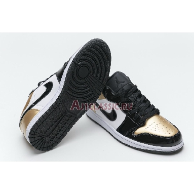 Air Jordan 1 Low Gold Toe CQ9447-700 Metallic Gold/White-Black Sneakers