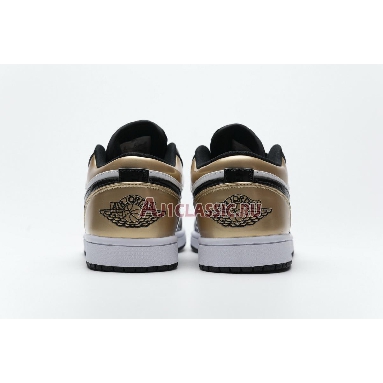 Air Jordan 1 Low Gold Toe CQ9447-700 Metallic Gold/White-Black Sneakers