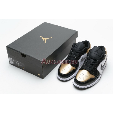 Air Jordan 1 Low Gold Toe CQ9447-700 Metallic Gold/White-Black Sneakers