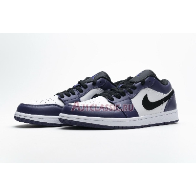 Air Jordan 1 Low Court Purple 553558-500 White/Court Purple/Black Sneakers