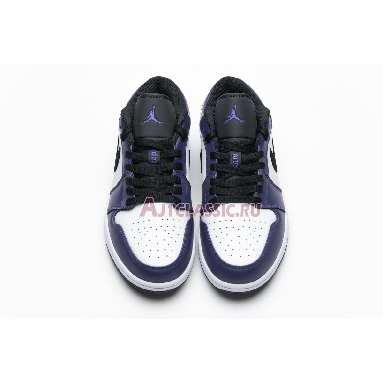 Air Jordan 1 Low Court Purple 553558-500 White/Court Purple/Black Sneakers