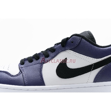 Air Jordan 1 Low Court Purple 553558-500 White/Court Purple/Black Sneakers