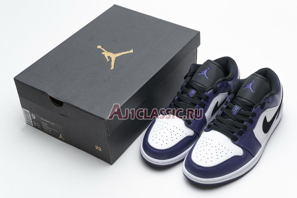 New Air Jordan 1 Low "Court Purple" 553558-500 Shoes