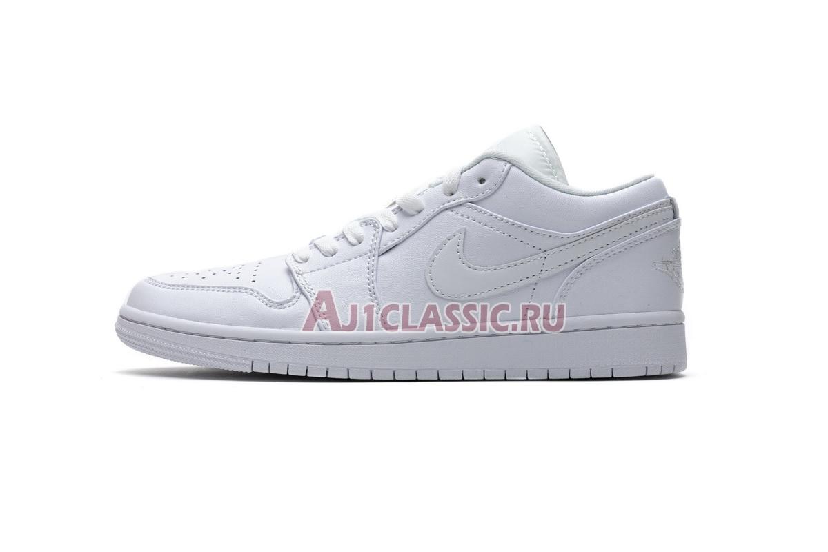 New Air Jordan 1 Retro Low "White" 553558-120 Shoes