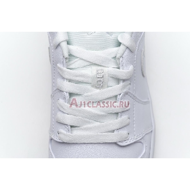 Air Jordan 1 Retro Low White 553558-120 White/Metallic Silver-White Mens Womens Shoes