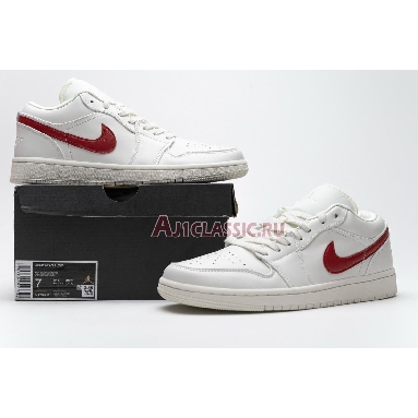 Air Jordan 1 Retro Low White Red AQ9941-161 Milk/White/Red Mens Womens Shoes