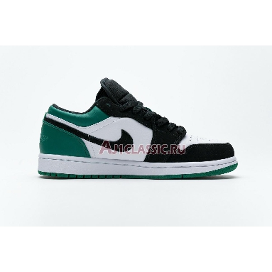 Air Jordan 1 Retro Low Mystic Green 553558-113 White/Black-Mystic Green Sneakers