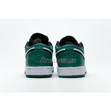 Air Jordan 1 Retro Low Mystic Green 553558-113 White/Black-Mystic Green Mens Womens Shoes