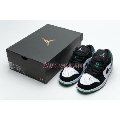 Air Jordan 1 Retro Low Mystic Green 553558-113 White/Black-Mystic Green Sneakers