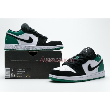 Air Jordan 1 Retro Low Mystic Green 553558-113 White/Black-Mystic Green Sneakers