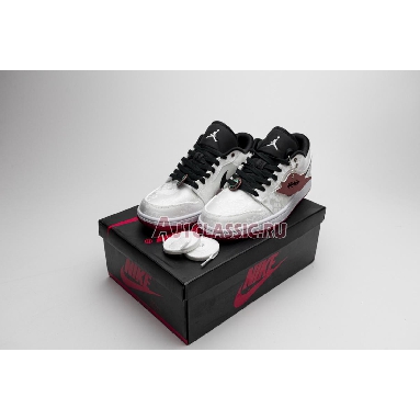 CLOT x Air Jordan 1 Low Fearless CU2804-100_LOW White/Black/White/University Red Sneakers