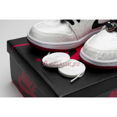 CLOT x Air Jordan 1 Low Fearless CU2804-100_LOW White/Black/White/University Red Mens Womens Shoes