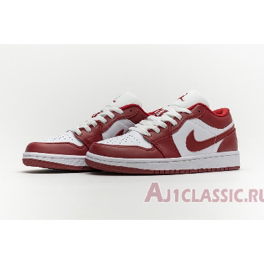 Air Jordan 1 Low Gym Red 553558-611 Gym Red/White Mens Womens Shoes