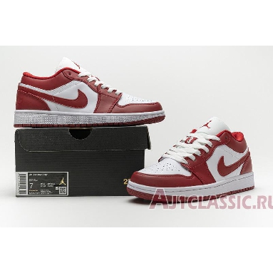 Air Jordan 1 Low Gym Red 553558-611 Gym Red/White Mens Womens Shoes