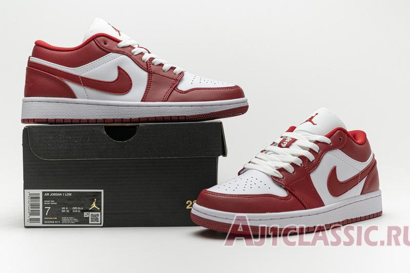 New Air Jordan 1 Low "Gym Red" 553558-611 Shoes