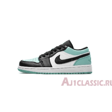 Air Jordan 1 Low Emerald Rise 553558-117 White/Emerald Rise-Black Sneakers