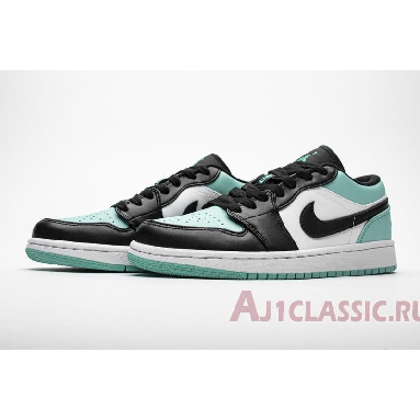 Air Jordan 1 Low Emerald Rise 553558-117 White/Emerald Rise-Black Sneakers