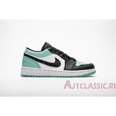 Air Jordan 1 Low Emerald Rise 553558-117 White/Emerald Rise-Black Sneakers