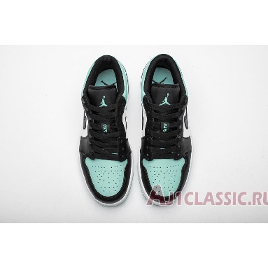 Air Jordan 1 Low Emerald Rise 553558-117 White/Emerald Rise-Black Sneakers