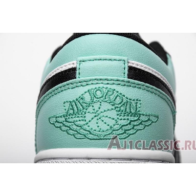 Air Jordan 1 Low Emerald Rise 553558-117 White/Emerald Rise-Black Sneakers