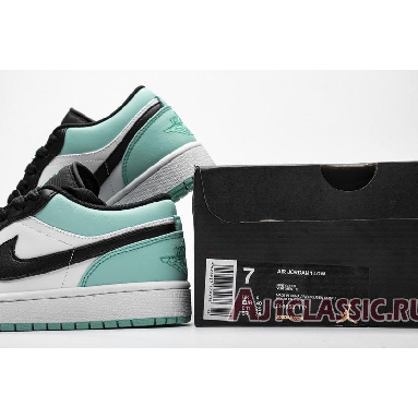 Air Jordan 1 Low Emerald Rise 553558-117 White/Emerald Rise-Black Sneakers