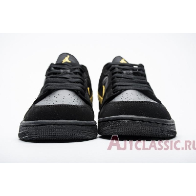 Air Jordan 1 Low Black University Gold 553558-071 Black/University Gold/Black Sneakers