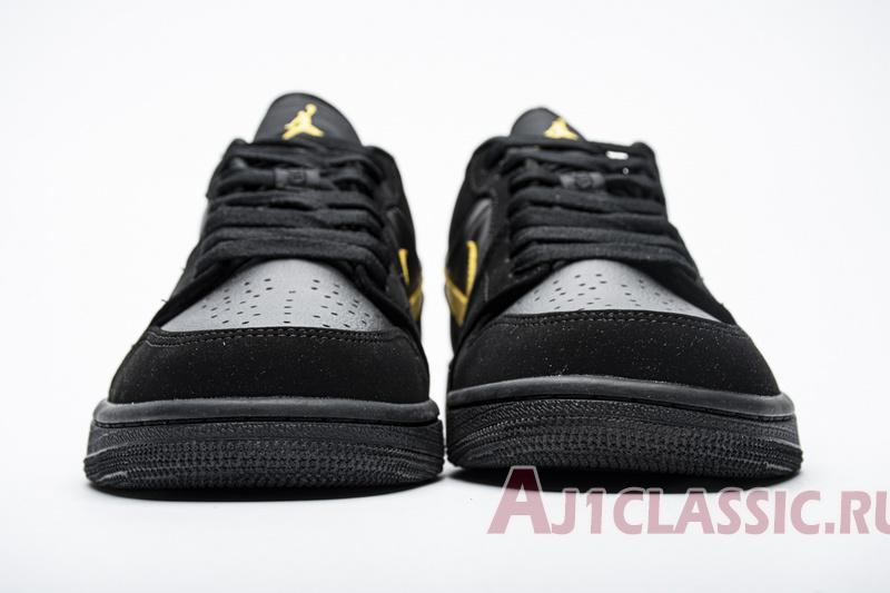 New Air Jordan 1 Low "Black University Gold" 553558-071 Shoes