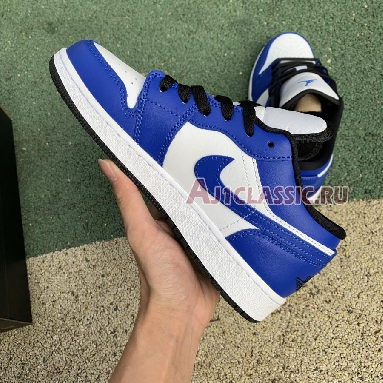 Air Jordan 1 Low Game Royal 553560-124 White/Game Royal/Black Mens Womens Shoes