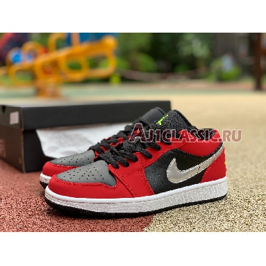 Air Jordan 1 Low Gym Red Green Pulse 553558-036 Black/Green Pulse-Gym Red Sneakers