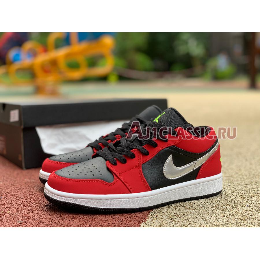 New Air Jordan 1 Low "Gym Red Green Pulse" 553558-036 Shoes