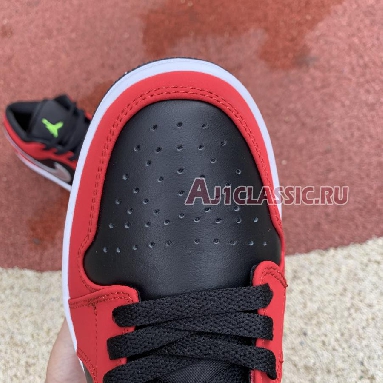 Air Jordan 1 Low Gym Red Green Pulse 553558-036 Black/Green Pulse-Gym Red Mens Womens Shoes